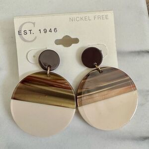 C est 1946 circle statement earrings